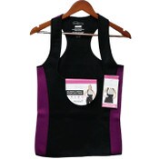 Wholesale - LRG BLK/PURPLE WOMEN HOURGLASS NEOPRENE TANK (FLAT PACKED) C/P 12, UPC: 191730130645